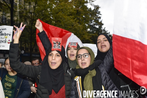 Marche contre l islamophobie, à Paris. March against Islamophobia in Paris.
