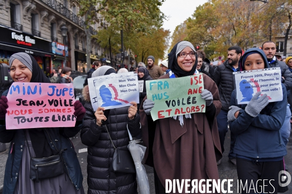 Manifestation contre l islamophobie