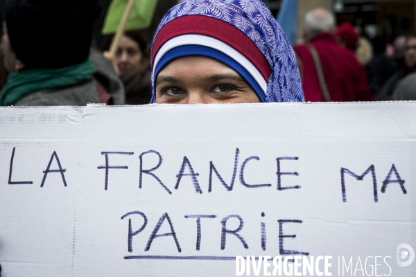 Manifestation contre l islamophobie à Paris