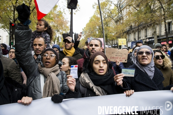 Manifestation contre l islamophobie à Paris