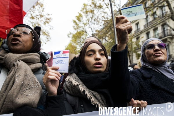 Manifestation contre l islamophobie à Paris