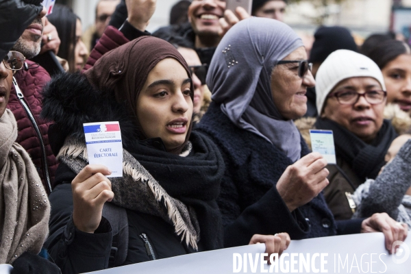 Manifestation contre l islamophobie à Paris