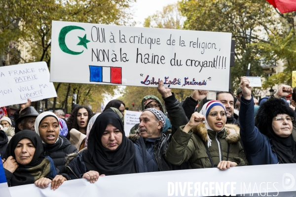 Manifestation contre l islamophobie à Paris