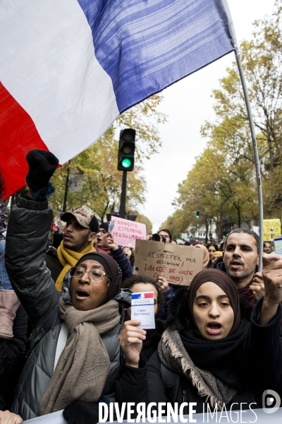 Manifestation contre l islamophobie à Paris