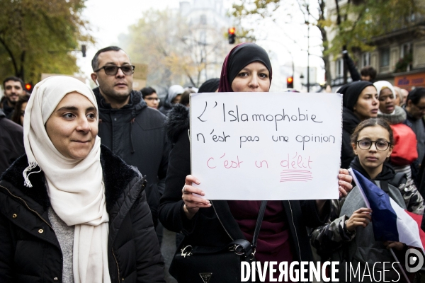 Manifestation contre l islamophobie à Paris