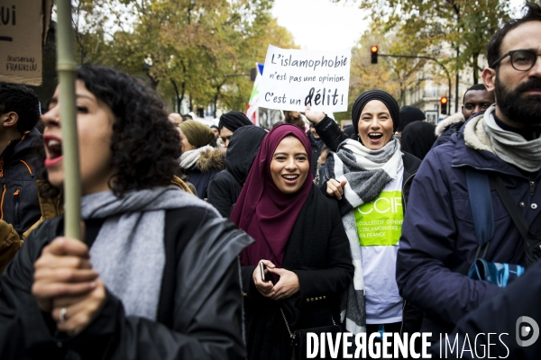 Manifestation contre l islamophobie à Paris