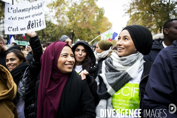 Manifestation contre l islamophobie à Paris