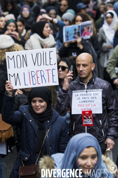 Manifestation contre l islamophobie à Paris