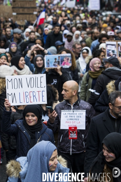 Manifestation contre l islamophobie à Paris