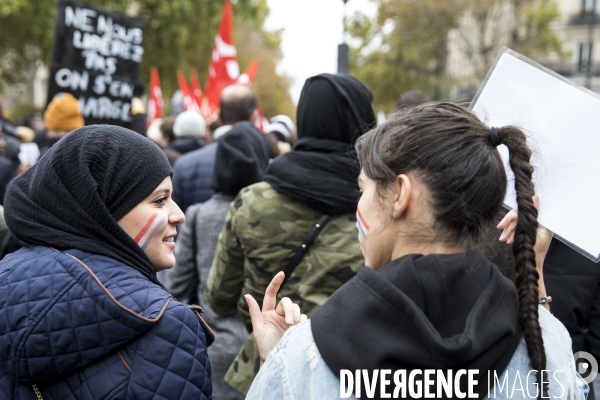 Manifestation contre l islamophobie à Paris