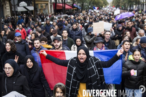 Manifestation contre l islamophobie à Paris