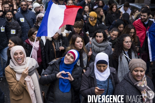 Manifestation contre l islamophobie à Paris