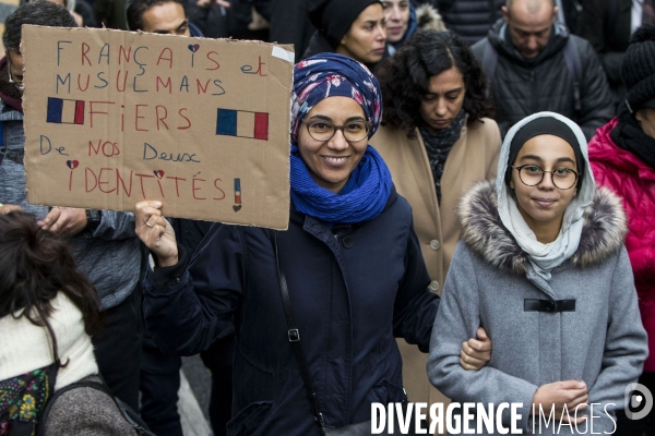 Manifestation contre l islamophobie à Paris