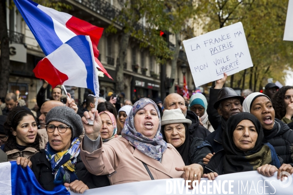 Manifestation contre l islamophobie à Paris