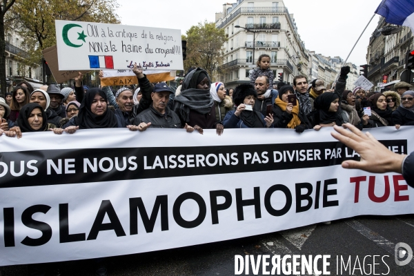 Manifestation contre l islamophobie à Paris