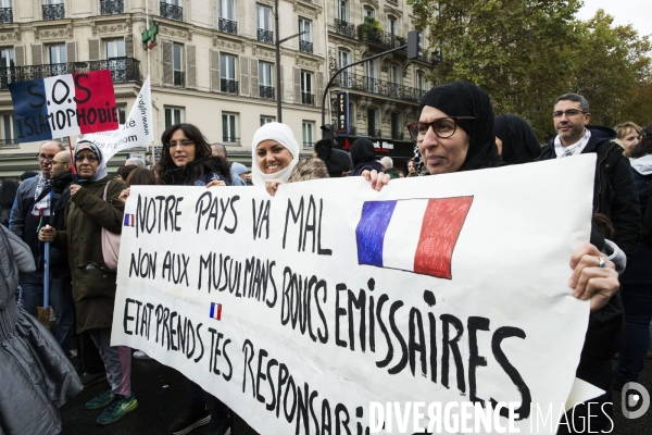 Manifestation contre l islamophobie à Paris