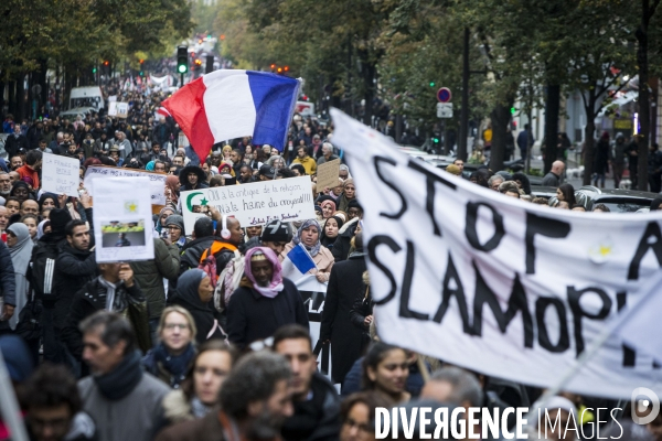 Manifestation contre l islamophobie à Paris