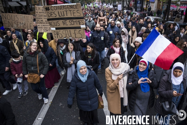 Manifestation contre l islamophobie à Paris