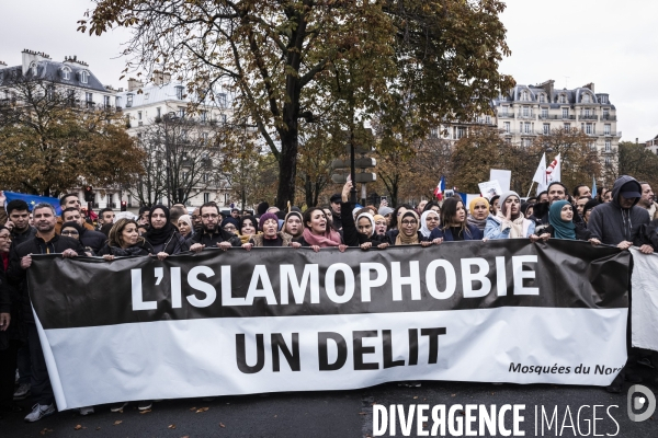 Manifestation contre l islamophobie.