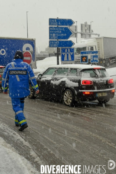 Episode de neige en vallée du Rhône