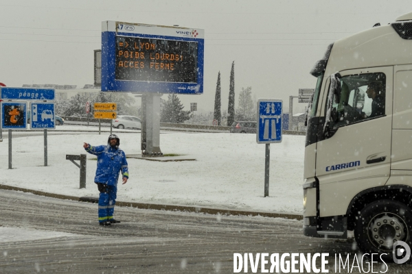 Episode de neige en vallée du Rhône