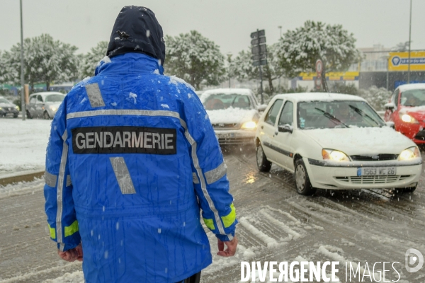 Episode de neige en vallée du Rhône