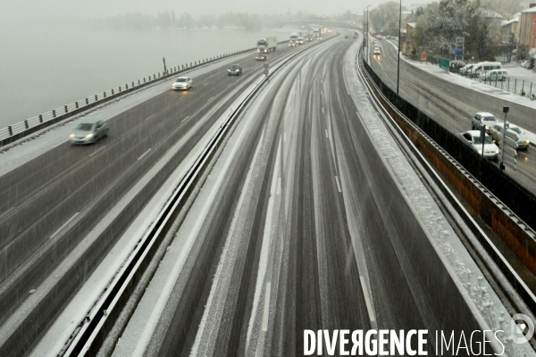 Episode de neige en vallée du Rhône
