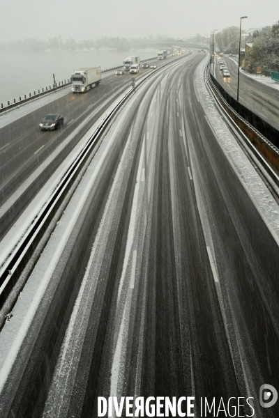 Episode de neige en vallée du Rhône