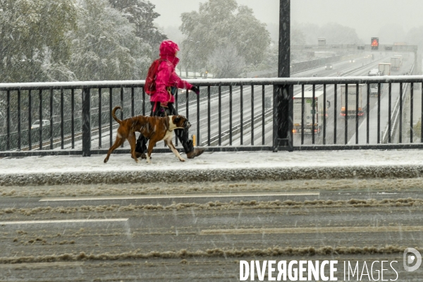 Episode de neige en vallée du Rhône