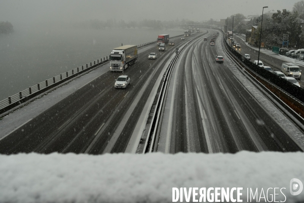 Episode de neige en vallée du Rhône