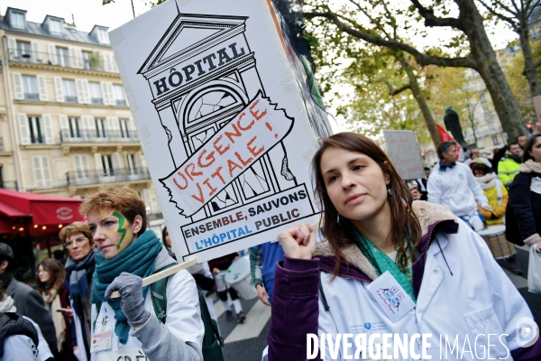 Manifestation à Paris Sauvons l hôpital public