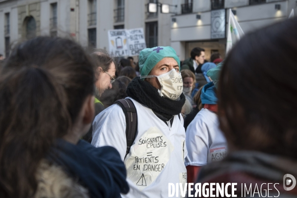 Marche pour l hôpital public
