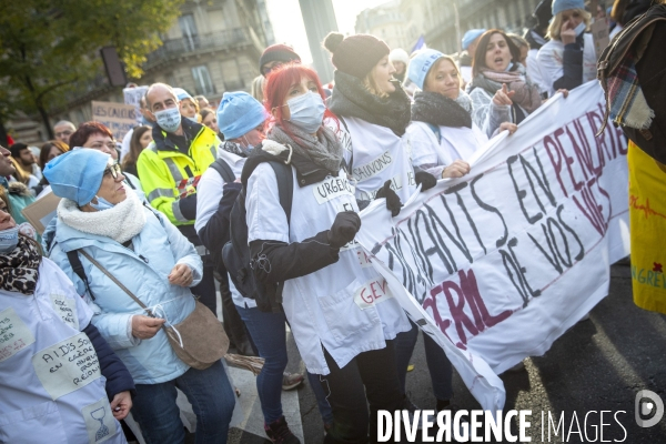 Manifestation des personnels de l hôpital du 14 novembre 2019