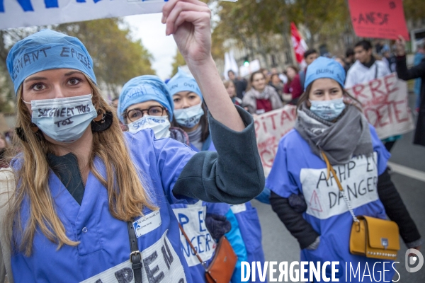 Manifestation des personnels de l hôpital du 14 novembre 2019