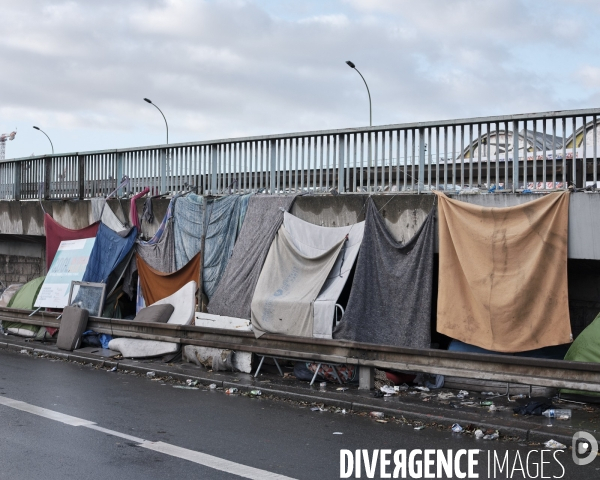 Réfugiés  Porte de la Chapelle