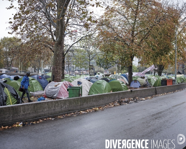 Réfugiés porte d Aubervilliers