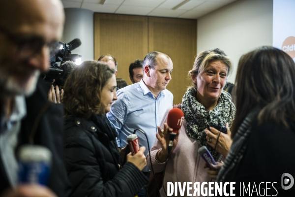 Conference de presse du secretaire general de la cfdt a propos du projet de reforme des retraites.