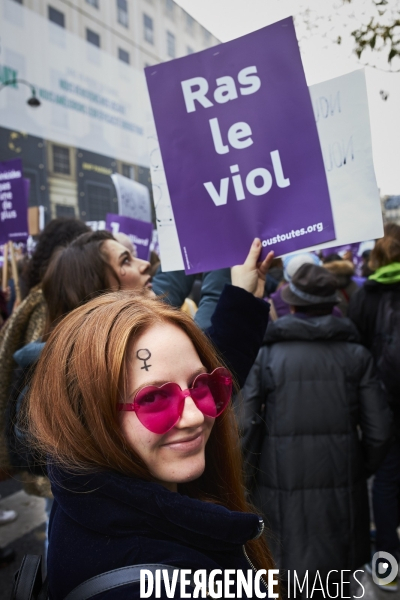 Marche Parisienne contre les violences faites aux femmes