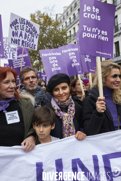 Marche Parisienne contre les violences faites aux femmes