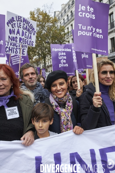 Marche Parisienne contre les violences faites aux femmes