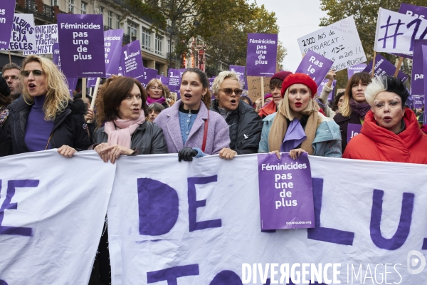 Marche Parisienne contre les violences faites aux femmes