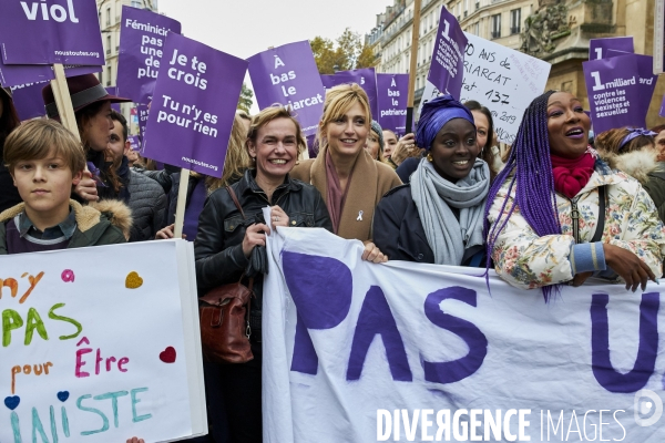 Marche Parisienne contre les violences faites aux femmes