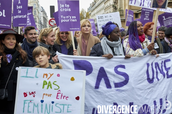 Marche Parisienne contre les violences faites aux femmes