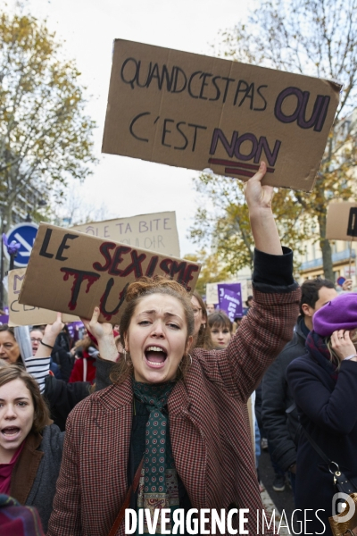 Marche Parisienne contre les violences faites aux femmes