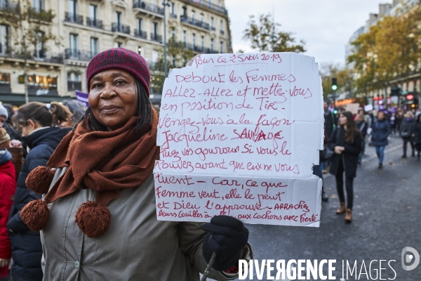 Marche Parisienne contre les violences faites aux femmes