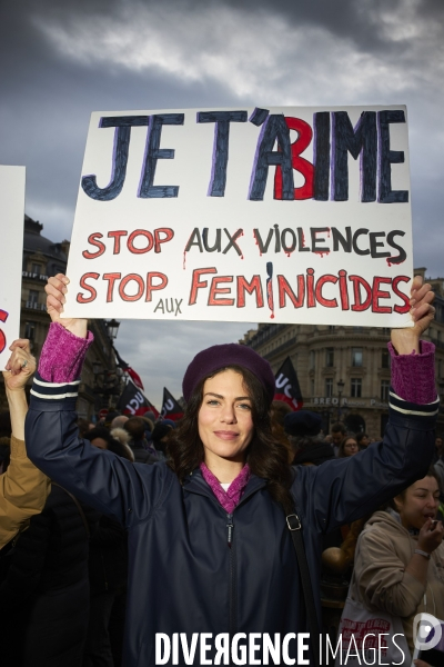 Marche Parisienne contre les violences faites aux femmes