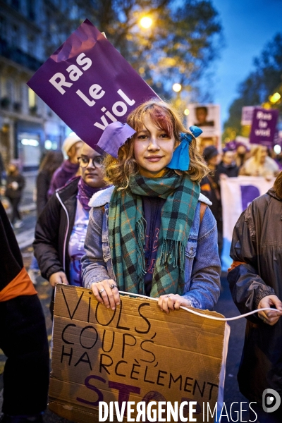 Marche Parisienne contre les violences faites aux femmes