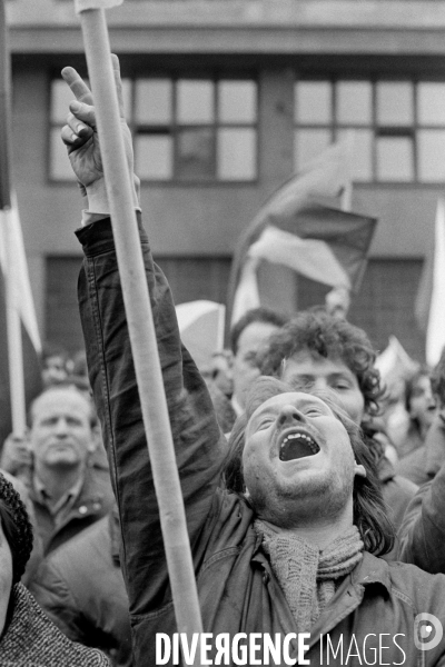 PRAGUE 1989 . La revolution de velour - The velvet revolution