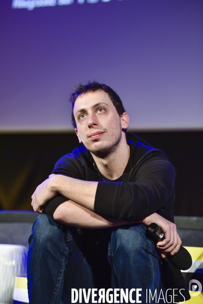 Le film LA DERNIERE VIE DE SIMON présenté par la scénariste Sabrina B KARINE, et les comédiens Camille CLARIS et Martin KARMANN. The film THE LAST LIFE OF SIMON presented by screenwriter Sabrina B KARINE, and actors Camille CLARIS and Martin KARMANN