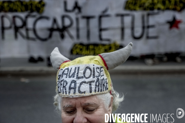Manifestation contre la précarité des étudiants.